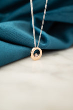 Load image into Gallery viewer, 18ct Rose & White Gold Argyle Pink Diamond Necklace, Delross Design Jewellers, Chermside West Jewellers, Brisbane Jewellers