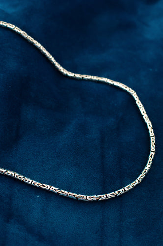 Sterling Silver Round Byzantine Chain, Delross Design Jeweller, Brisbane Jeweller, Chermside Jeweller, Custom Jewellery