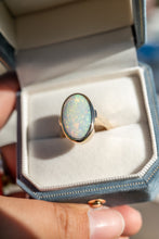 Load image into Gallery viewer, 9ct Gold Solid White 4.3ct Lightning Ridge Opal Ring, Delross Design Jewellers, Chermside West Jewellers, Brisbane Custom Jewellers