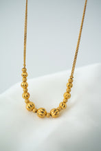 Load image into Gallery viewer, 22ct Gold Ornate Beaded Curb Link Necklace,Delross Design Jeweller, Brisbane Jeweller, Chermside Jeweller, Custom Jewellery