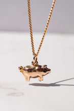 Load image into Gallery viewer, 9ct Rose Gold Pig Charm Pendant, Delross Design Jeweller, Brisbane Jeweller, Chermside Jeweller, Custom Jewellery