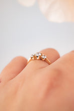 Load image into Gallery viewer, 9ct Gold Cubic Zirconia Trilogy Ring, Delross Design Jewellers, Brisbane Jewellers, Custom Brisbane Jewellers, Brisbane Jewellery Repairs, Chermside West Jewellers