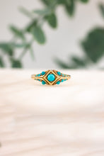 Load image into Gallery viewer, Antique Victorian Era 15ct Gold Turquoise Ring,  Delross Design Jewellers, Brisbane Jewellers, Custom Brisbane Jewellers, Brisbane Jewellery Repairs, Chermside West Jewellers