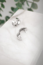 Load image into Gallery viewer, Vintage 9ct White Gold Diamond 0.72ct TDW Huggie Earrings, Delross Design Jewellers, Brisbane Jewellers, Custom Brisbane Jewellers, Brisbane Jewellery Repairs, Chermside West Jewellers