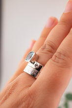 Load image into Gallery viewer, 925 Sterling Silver Topaz & White Sapphire Ring, Delross Design Jewellers, Brisbane Jewellers, Custom Brisbane Jewellers, Brisbane Jewellery Repairs, Chermside West Jewellers