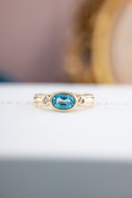 Load image into Gallery viewer, 9ct Gold Topaz & Diamond Ring,  Delross Design Jewellers, Brisbane Jewellers, Custom Brisbane Jewellers, Brisbane Jewellery Repairs, Chermside West Jewellers