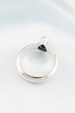 Load image into Gallery viewer, 925 Sterling Silver Pear Shape Tanzanite Ring