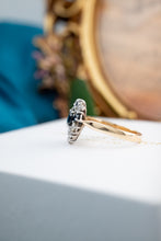 Load image into Gallery viewer, 9ct Yellow & White Gold Sapphire & Diamond 1.00ct TDW Ring,  Delross Design Jewellers, Brisbane Jewellers, Custom Brisbane Jewellers, Brisbane Jewellery Repairs, Chermside West Jewellers