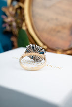 Load image into Gallery viewer, 9ct Yellow & White Gold Sapphire & Diamond 1.00ct TDW Ring,  Delross Design Jewellers, Brisbane Jewellers, Custom Brisbane Jewellers, Brisbane Jewellery Repairs, Chermside West Jewellers