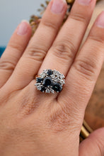 Load image into Gallery viewer, 9ct Yellow & White Gold Sapphire & Diamond 1.00ct TDW Ring,  Delross Design Jewellers, Brisbane Jewellers, Custom Brisbane Jewellers, Brisbane Jewellery Repairs, Chermside West Jewellers