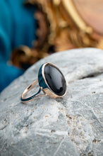 Load image into Gallery viewer, Vintage 9ct Rose Gold Onyx Ring, Delross Design Jewellers, Brisbane Jewellers, Custom Brisbane Jewellers, Brisbane Jewellery Repairs, Chermside West Jewellers