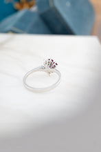 Load image into Gallery viewer, Vintage 14ct White Gold Ruby & Diamond Ring, Delross Design Jewellers, Brisbane Jewellers, Custom Brisbane Jewellers, Brisbane Jewellery Repairs, Chermside West Jewellers