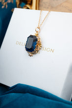 Load image into Gallery viewer, 9ct Gold Blue Paste Stone Pendant, Delross Design Jewellers, Brisbane Jewellers, Custom Brisbane Jewellers, Brisbane Jewellery Repairs, Chermside West Jewellers