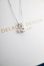 Load image into Gallery viewer, 10ct White Gold Cubic Zirconia Pendant, Delross Design Jewellers, Brisbane Jewellers, Custom Brisbane Jewellers, Brisbane Jewellery Repairs, Chermside West Jewellers