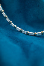 Load image into Gallery viewer, 925 Sterling Silver & Gold Plated Cubic Zirconia Necklace, Delross Design Jewellers, Brisbane Jewellers, Custom Brisbane Jewellers, Brisbane Jewellery Repairs, Chermside West Jewellers