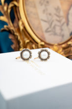 Load image into Gallery viewer, Antique 9ct Two Tone Gold Pearl Earrings, Delross Design Jewellers, Brisbane Jewellers, Custom Brisbane Jewellers, Brisbane Jewellery Repairs, Chermside West Jewellers