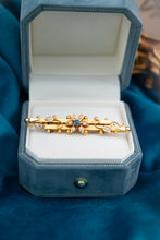 Load image into Gallery viewer, Antique 14ct Gold Sapphire & Pearl Brooch,  Delross Design Jewellers, Brisbane Jewellers, Custom Brisbane Jewellers, Brisbane Jewellery Repairs, Chermside West Jewellers