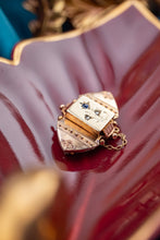 Load image into Gallery viewer, Antique 14ct Two Tone Gold Sapphire & Diamonds Brooch Locket, Delross Design Jewellers, Brisbane Jewellers, Custom Brisbane Jewellers, Brisbane Jewellery Repairs, Chermside West Jewellers