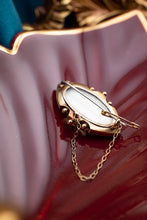 Load image into Gallery viewer, Antique 14ct Two Tone Gold Sapphire & Diamonds Brooch Locket, Delross Design Jewellers, Brisbane Jewellers, Custom Brisbane Jewellers, Brisbane Jewellery Repairs, Chermside West Jewellers