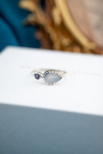 Load image into Gallery viewer, 925 Sterling Silver Moonstone & Tanzanite Ring, Delross Design Jewellers, Brisbane Jewellers, Custom Brisbane Jewellers, Brisbane Jewellery Repairs, Chermside West Jewellers