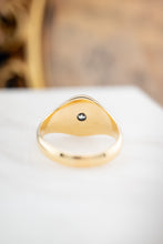 Load image into Gallery viewer, Antique 15ct Gold Diamond Signet Ring, Delross Design Jewellers, Brisbane Jewellers, Custom Brisbane Jewellers, Brisbane Jewellery Repairs, Chermside West Jewellers
