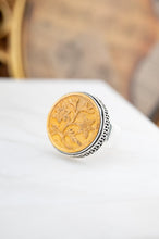 Load image into Gallery viewer, 925 Sterling Silver Antique Button Ring, Delross Design Jewellers, Brisbane Jewellers, Custom Brisbane Jewellers, Brisbane Jewellery Repairs, Chermside West Jewellers