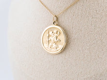 Load image into Gallery viewer, 9ct Gold Vintage Saint Christopher Pendant, Delross Design Jeweller, Brisbane Jeweller, Chermside Jeweller, Custom Jewellery