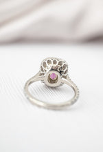 Load image into Gallery viewer, 18ct White Gold 2.96ct Umbalite Garnet & Diamond Ring