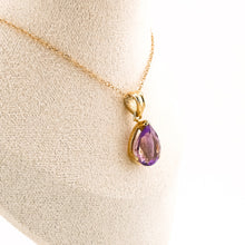 Load image into Gallery viewer, 9ct Gold Pear Shaped Ametrine Pendant,  Delross Design Jeweller, Brisbane Jeweller, Chermside Jeweller, Custom Jewellery