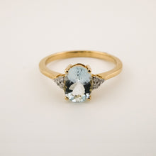 Load image into Gallery viewer, Delross Design Jeweller, Brisbane Jeweller, Chermside Jeweller, Custom Jewellery, 9ct Gold Aquamarine Ring