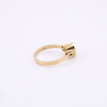 Load image into Gallery viewer, 9ct Gold Citrine & Diamond Gold Ring