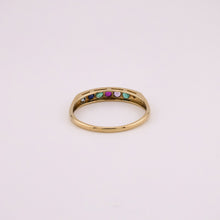 Load image into Gallery viewer,  9ct Yellow Gold "Dearest" Ring. Diamond, Emerald, Amethyst, Ruby, Sapphire, Topaz, Delross Design Jeweller, Brisbane Jeweller, Chermside Jeweller, Custom Jewellery