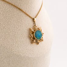 Load image into Gallery viewer, 9ct Gold Opal Doublet Pendant, Delross Design Jeweller, Brisbane Jeweller, Chermside Jeweller, Custom Jewellery
