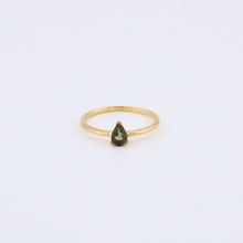 Load image into Gallery viewer, Gold Vermeil Moldvite Silver Ring, Delross Design Jewellers, Brisbane Jeweller