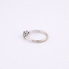 Load image into Gallery viewer, 18ct Gold Emerald and Diamond Ring