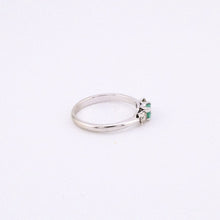 Load image into Gallery viewer, 18ct Gold Emerald and Diamond Ring