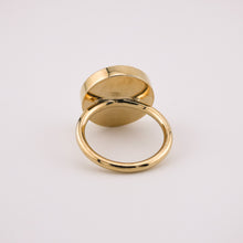 Load image into Gallery viewer, Delross Design Jeweller, Brisbane Jeweller, Chermside Jeweller, Custom Jewellery, Vintage Satsuma Button, Japanese Gold Ring