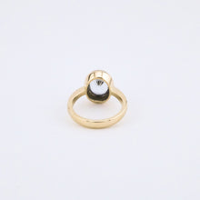 Load image into Gallery viewer, 18ct Gold Handmade Swiss 3.75ct Blue Topaz Ring, Delross Design Jewellers, Brisbane Jewellers, Australia