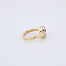 Load image into Gallery viewer, 18ct Gold Handmade Swiss 3.75ct Blue Topaz Ring, Delross Design Jewellers, Brisbane Jewellers, Australia