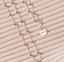 Load image into Gallery viewer, Sterling Silver & 14ct Rose Gold Plated Beaded Chain Necklace