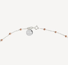 Load image into Gallery viewer, Sterling Silver & 14ct Rose Gold Plated Beaded Chain Necklace