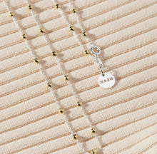 Load image into Gallery viewer, Sterling Silver & 14ct Gold Plated Beaded Chain Necklace