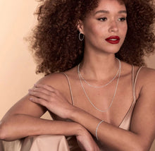 Load image into Gallery viewer, Sterling Silver Curb & Mirror Link Chain Necklace