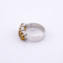 Load image into Gallery viewer, 925 Sterling Silver Citrine Ring