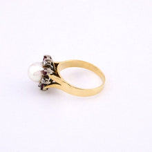 Load image into Gallery viewer, Delross Design Jeweller, Brisbane Jeweller, Chermside Jeweller, Custom Jewellery, 18ct Gold, Diamond, Pearl, Ruby Ring