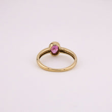 Load image into Gallery viewer, 9ct Gold Pink Oval Cubic Zirconia Ring, Delross Design Jeweller, Brisbane Jeweller, Chermside Jeweller, Custom Jewellery