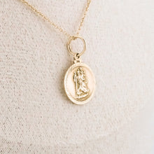 Load image into Gallery viewer,  9ct Gold Vintage Saint Christopher Pendant Circa 1930-1940, Delross Design Jeweller, Brisbane Jeweller, Chermside Jeweller, Custom Jewellery