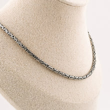 Load image into Gallery viewer, Sterling Silver Round Byzantine Chain, Delross Design Jeweller, Brisbane Jeweller, Chermside Jeweller, Custom Jewellery