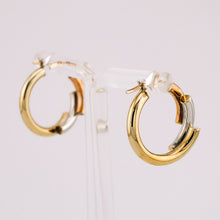Load image into Gallery viewer, 9ct Yellow, Rose & White Gold Hoop Earrings, Delross Design Jeweller, Brisbane Jeweller, Chermside Jeweller, Custom Jewellery
