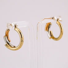 Load image into Gallery viewer, 9ct Yellow, Rose & White Gold Hoop Earrings, Delross Design Jeweller, Brisbane Jeweller, Chermside Jeweller, Custom Jewellery
